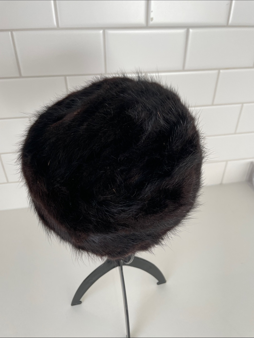 Vintage Cecile Original ‘40s ‘50’s Genuine Fur Pillbox Hat - Picture 3 of 11